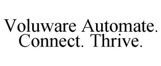 VOLUWARE AUTOMATE. CONNECT. THRIVE.