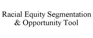 RACIAL EQUITY SEGMENTATION & OPPORTUNITY TOOL