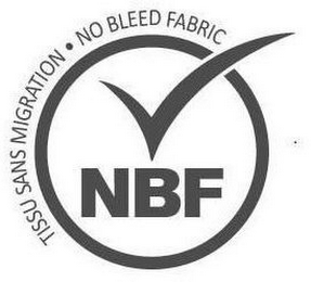 NBF TISSU SANS MIGRATION · NO BLEED FABRIC