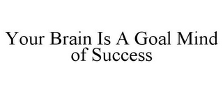 YOUR BRAIN IS A GOAL MIND OF SUCCESS