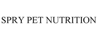 SPRY PET NUTRITION