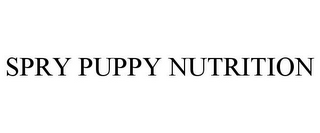 SPRY PUPPY NUTRITION