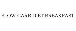 SLOW-CARB DIET BREAKFAST