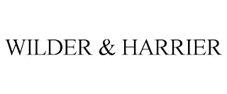 WILDER & HARRIER