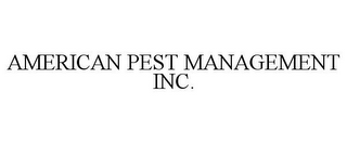 AMERICAN PEST MANAGEMENT INC.