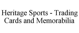 HERITAGE SPORTS - TRADING CARDS AND MEMORABILIA