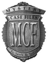 MYSTERY CASE FILES MCF "TO SEEK & SOLVE"