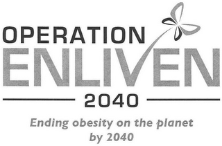 OPERATION ENLIVEN 2040 ENDING OBESITY ON THE PLANET BY 2040