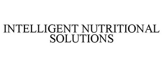 INTELLIGENT NUTRITIONAL SOLUTIONS