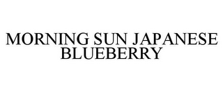 MORNING SUN JAPANESE BLUEBERRY