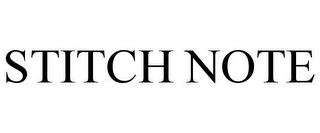 STITCH NOTE