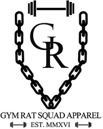 GR GYM RAT SQUAD APPAREL EST. MMXVI