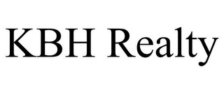 KBH REALTY