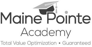 MAINE POINTE ACADEMY TOTAL VALUE OPTIMIZATION · GUARANTEED