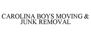 CAROLINA BOYS MOVING & JUNK REMOVAL