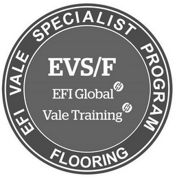 EFI VALE SPECIALIST PROGRAM FLOORING EVS/F EFI GLOBAL VALE TRAINING