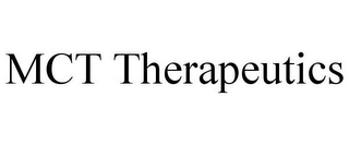 MCT THERAPEUTICS