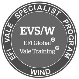 EFI VALE SPECIALIST PROGRAM WIND EVS/W EFI GLOBAL VALE TRAINING