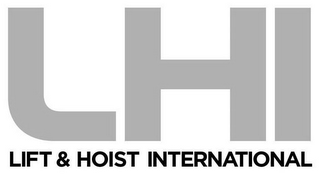 LHI LIFT & HOIST INTERNATIONAL