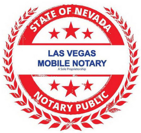 LAS VEGAS MOBILE NOTARY A SOLE PROPRIETORSHIP NOTARY PUBLIC STATE OF NEVADA