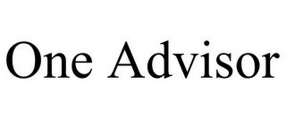 ONE ADVISOR