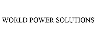 WORLD POWER SOLUTIONS