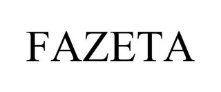 FAZETA