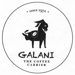 SINCE 1972 GALANI THE COFFEE CARRIER
