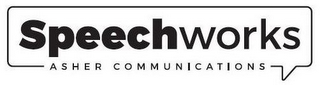 SPEECHWORKS ASHER COMMUNICATIONS