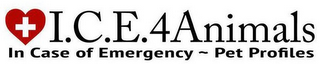 I.C.E.4ANIMALS IN CASE OF EMERGENCY ~ PET PROFILES