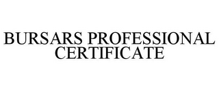 BURSARS PROFESSIONAL CERTIFICATE