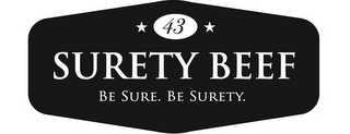 43 SURETY BEEF BE SURE. BE SURETY.