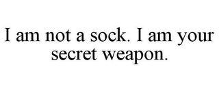 I AM NOT A SOCK. I AM YOUR SECRET WEAPON.