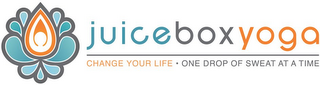 JUICE BOX YOGA CHANGE YOUR LIFE · ONE DROP OF SWEAT AT A TIME