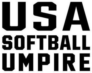 USA SOFTBALL UMPIRE