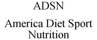 ADSN AMERICA DIET SPORT NUTRITION