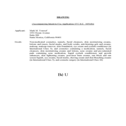 THE LETTERS B, E WITH A DASH ON TOP AND THE LETTER U