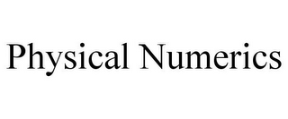 PHYSICAL NUMERICS