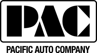 PAC PACIFIC AUTO COMPANY