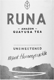 RUNA AMAZON GUAYUSA TEA UNSWEETENED MINT HONEYSUCKLE