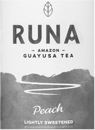 RUNA AMAZON GUAYUSA TEA PEACH LIGHTLY SWEETENED