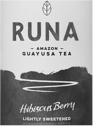 RUNA AMAZON GUAYUSA TEA HIBISCUS BERRY LIGHTLY SWEETENED