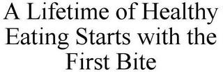 A LIFETIME OF HEALTHY EATING STARTS WITH THE FIRST BITE