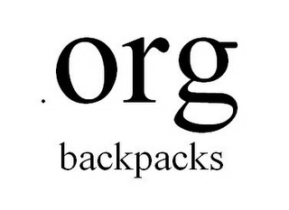 .ORG BACKPACKS