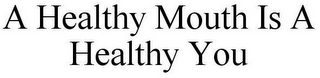 A HEALTHY MOUTH IS A HEALTHY YOU