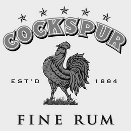 COCKSPUR FINE RUM EST'D 1884