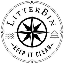 LITTERBIN KEEP IT CLEAN N E S W