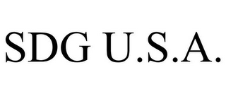 SDG U.S.A.