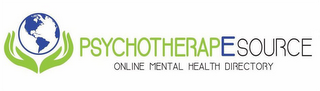 PSYCHOTHERAPESOURCE ONLINE MENTAL HEALTH DIRECTORY