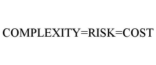 COMPLEXITY=RISK=COST